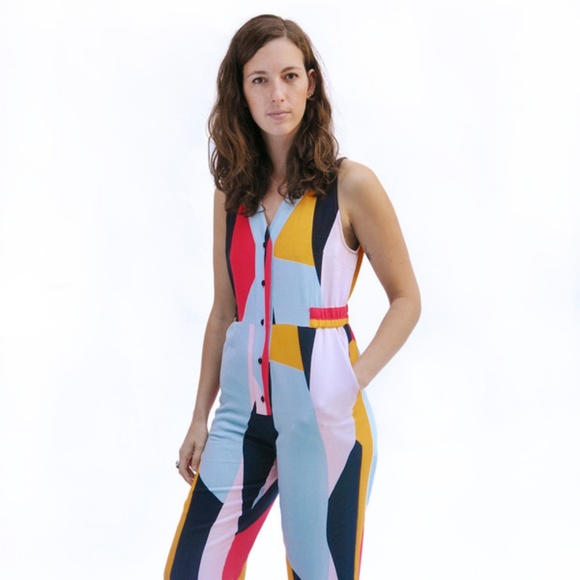 anthropologie Pants - RARE XS Dusen Dusen Swatch Jumpsuit Multicolor